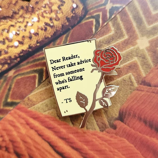 Dear Reader Enamel Pin