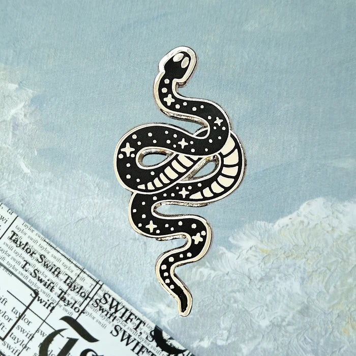 Snake Enamel Pin (new shape)