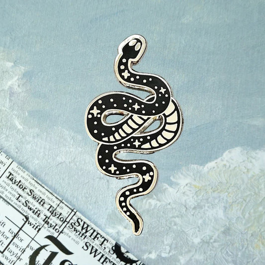 Snake Enamel Pin (new shape)