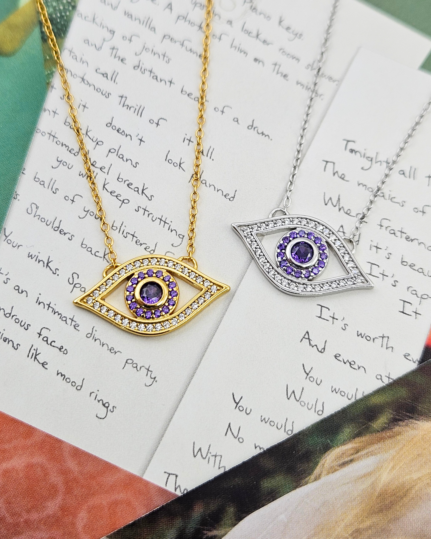 Violet Eye Necklaces