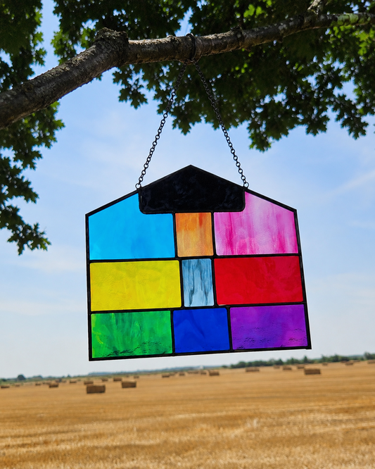 Lover House Stained Glass Suncatcher