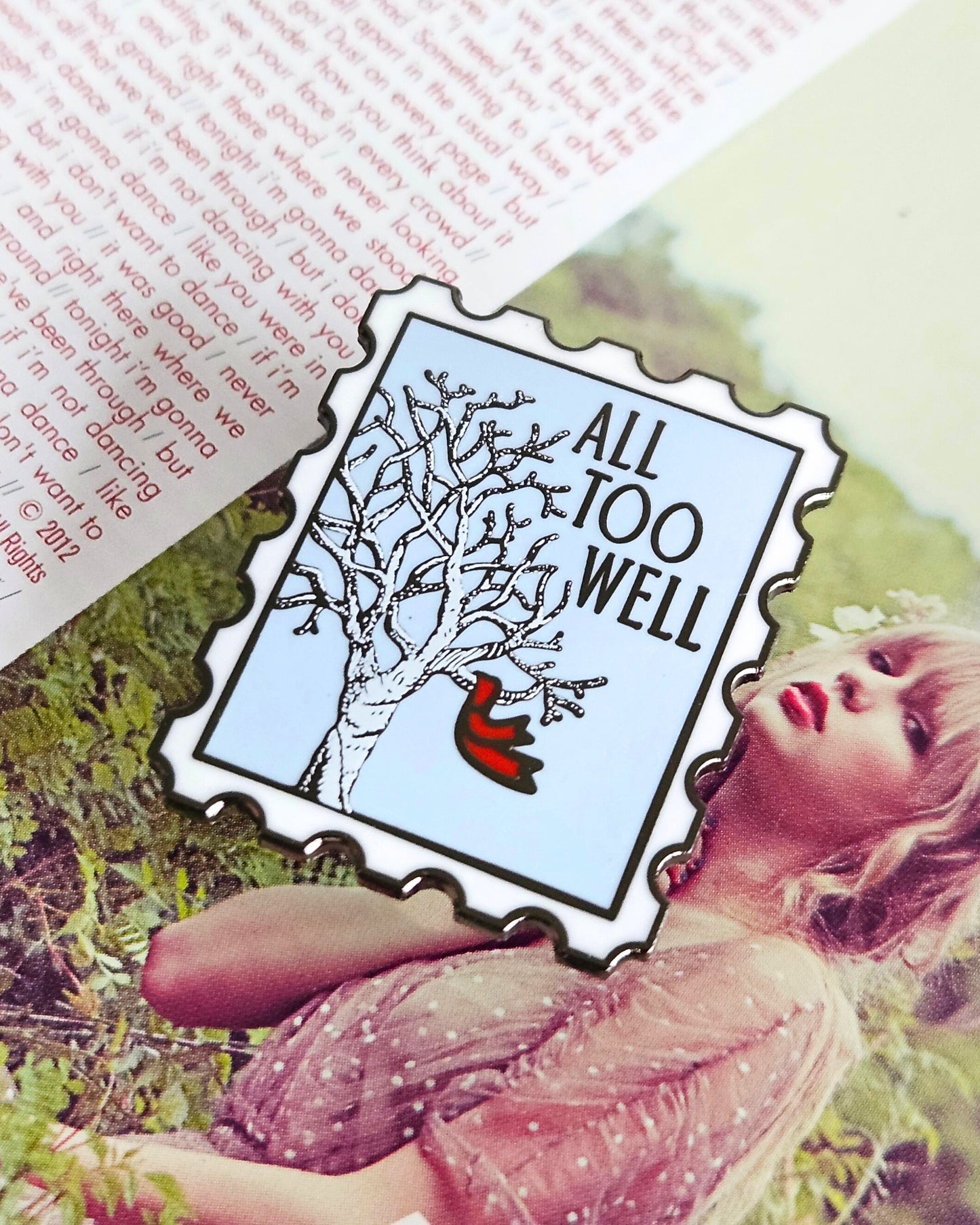 All Too Well Stamp Enamel Pin