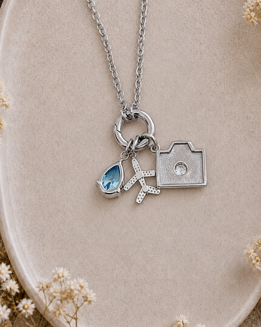 1989 Charm Necklace Silver